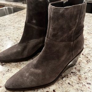 Vince Suede wedge boots